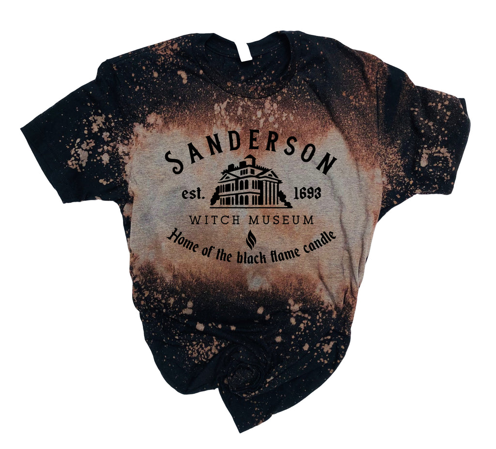 Sanderson Museum Shirt | Halloween Bleached Out Tee | Unisex Crew freeshipping - BirchBearCo