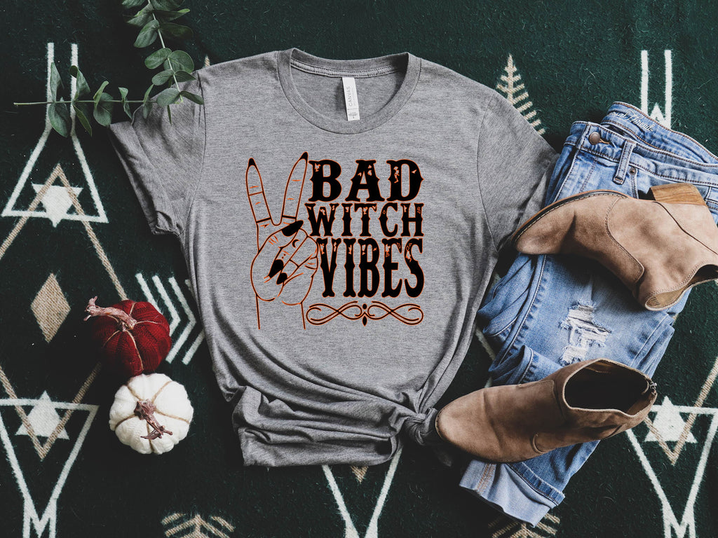 Bad Witch Vibes Shirt | Unisex Crew freeshipping - BirchBearCo