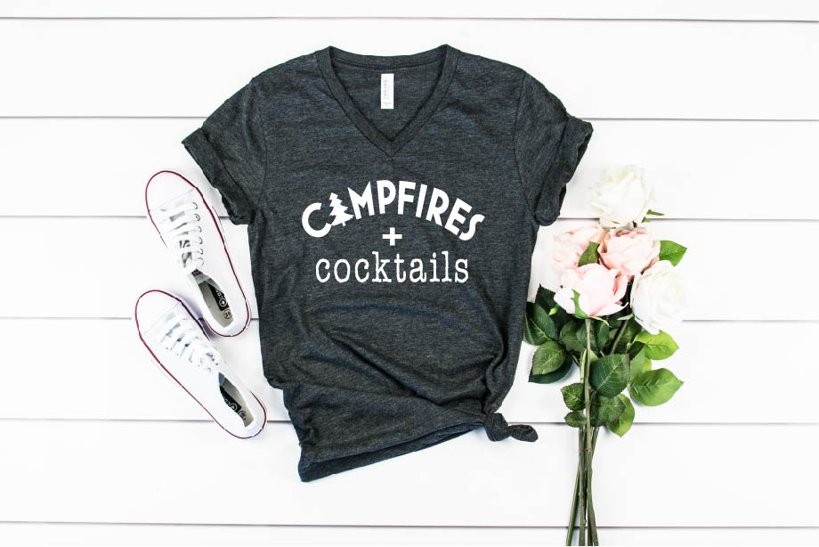 Campfires and Cocktails Shirt freeshipping - BirchBearCo