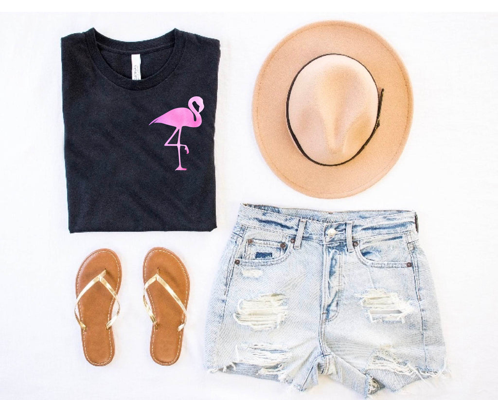 Mini Watercolor Flamingo Shirt | Unisex Shirt freeshipping - BirchBearCo