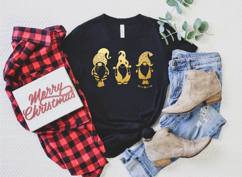 Gold Gnomes Christmas Shirt | Unisex Crew freeshipping - BirchBearCo
