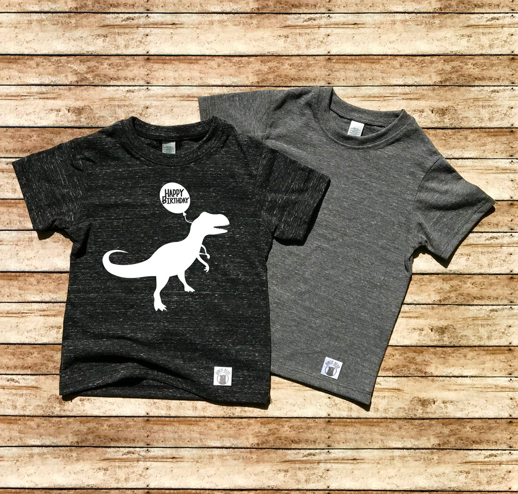 Happy Birthday Dinosaur Shirt - Trending Kids Shirt freeshipping - BirchBearCo