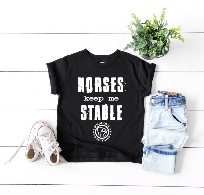 Kids Horses Keep Me Stable Unisex Shirt | Reserved Listing Bold Horse Solutions freeshipping - BirchBearCo