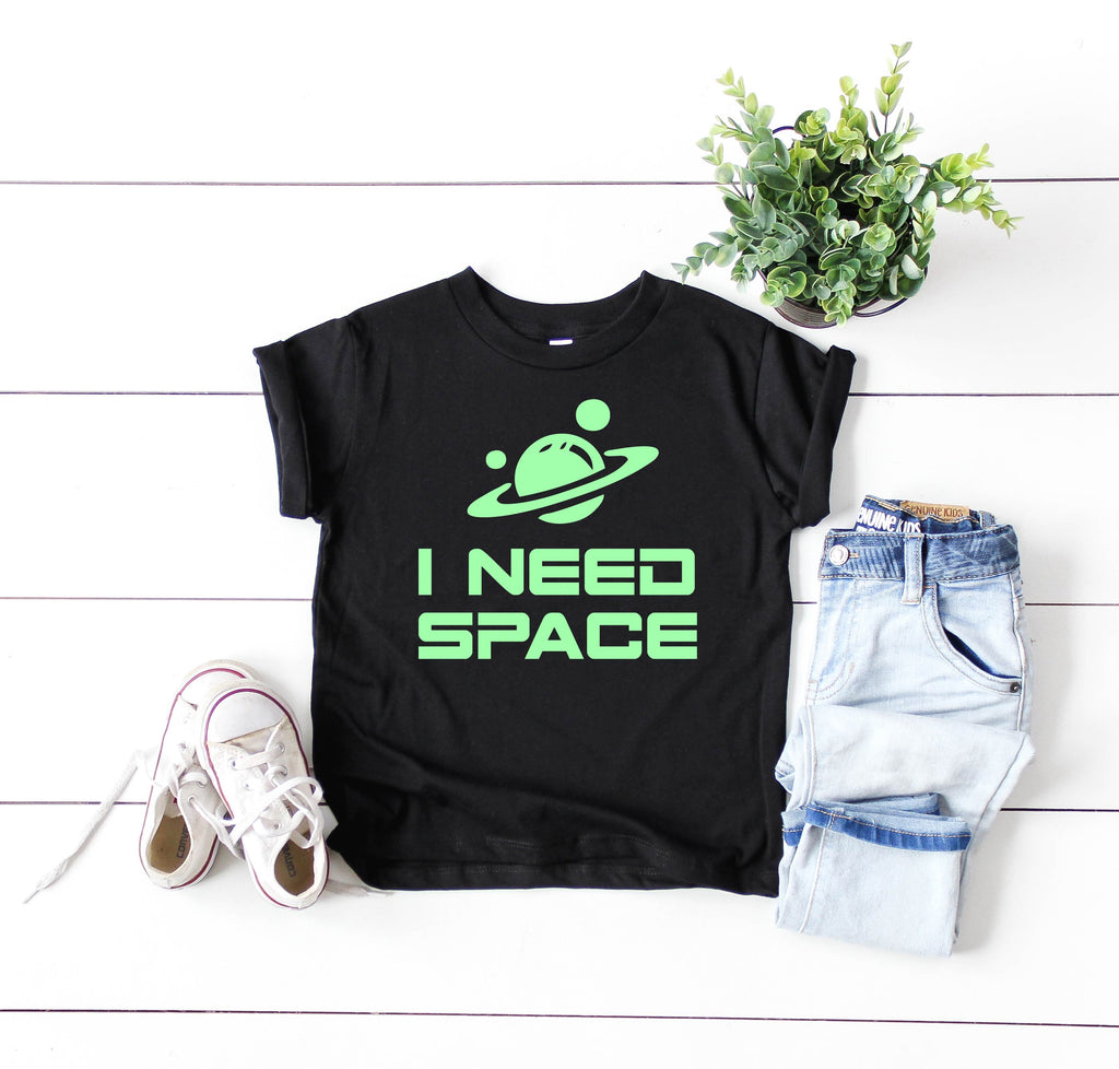 I Need Space Glow Shirt  | Kids Glow In The Dark Shirt freeshipping - BirchBearCo