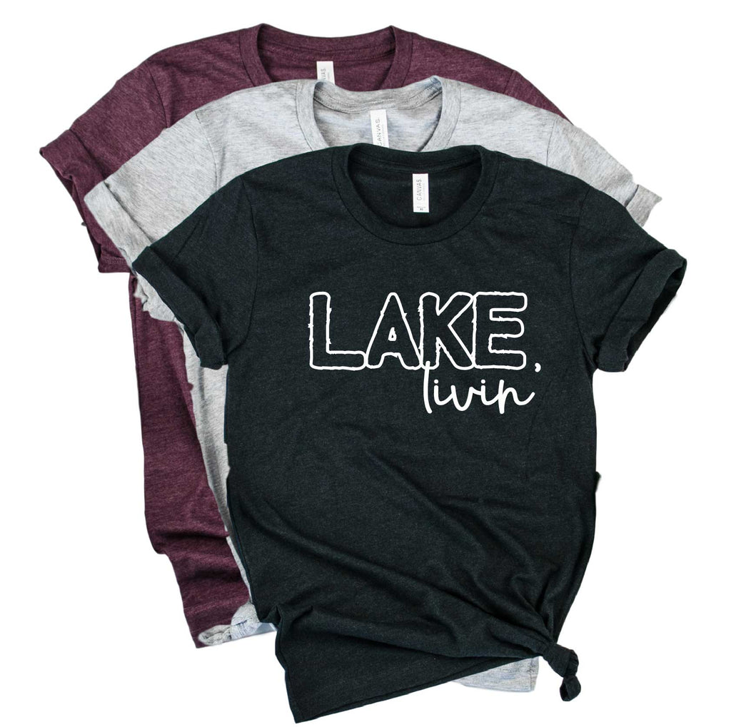 Lake Livin Shirt | Lake Shirt | Vacation Shirt | Unisex Crew freeshipping - BirchBearCo