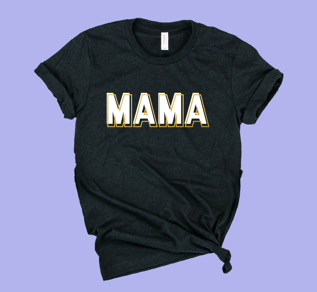 Mama Gold Shirt | Mom Shirt | Unisex Crew freeshipping - BirchBearCo