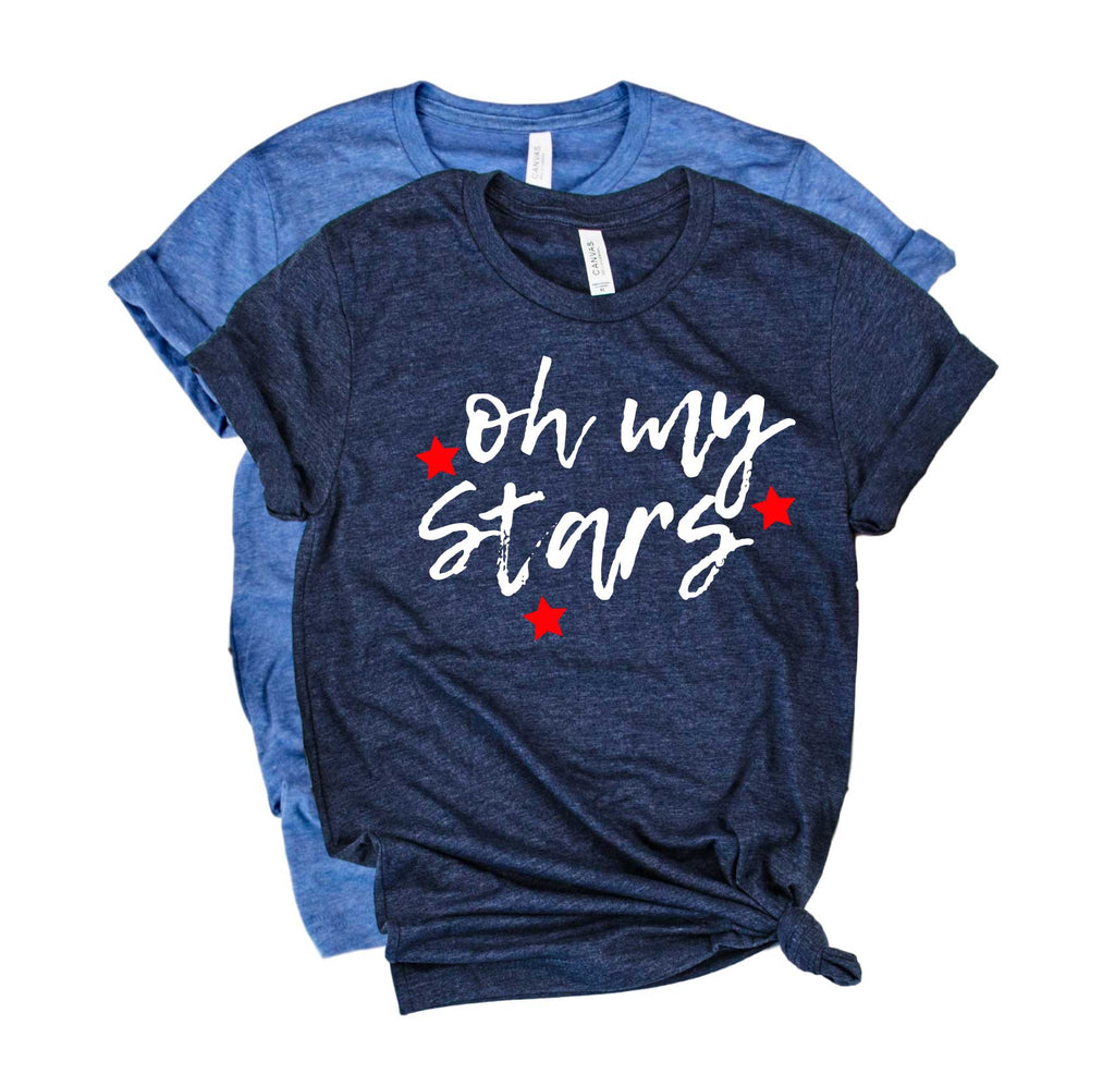 Oh My Stars Shirt | 4th Of July Shirt | July 4th Unisex Crew freeshipping - BirchBearCo