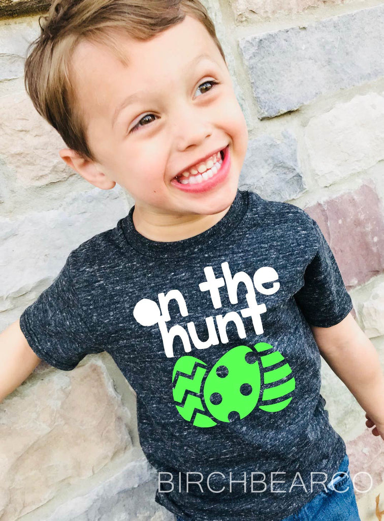 On The Hunt | Unisex Kids Easter Shirt freeshipping - BirchBearCo