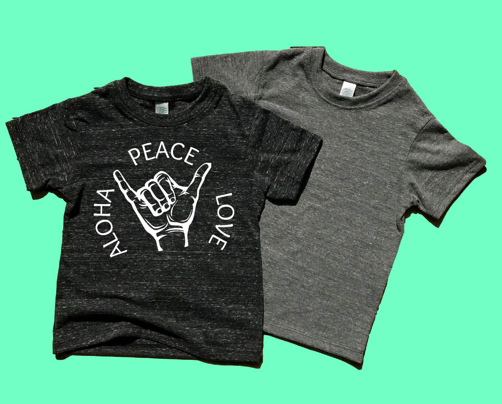 Peace Love Aloha Shirt | Unisex Kids Shirt freeshipping - BirchBearCo