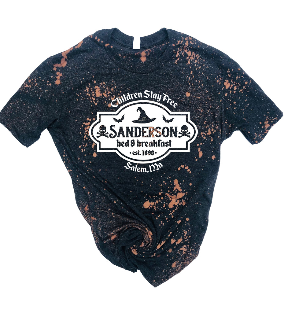 Sanderson Bed And Breakfast Shirt | Halloween Bleached Tee | Unisex Crew freeshipping - BirchBearCo