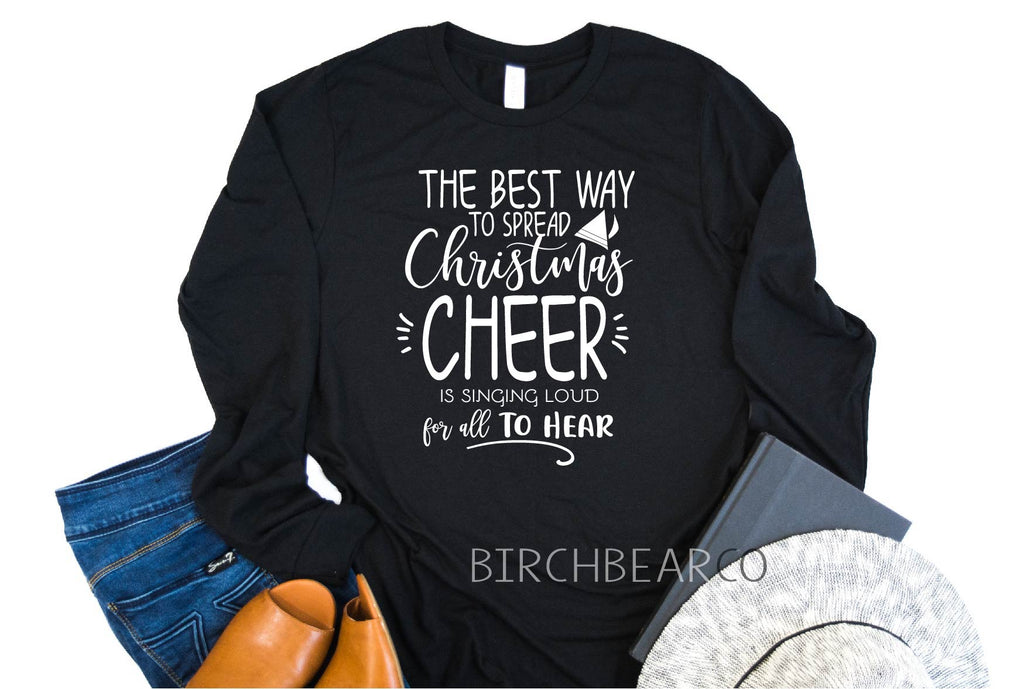Christmas Cheer Shirt | Christmas Long Sleeve Shirt freeshipping - BirchBearCo