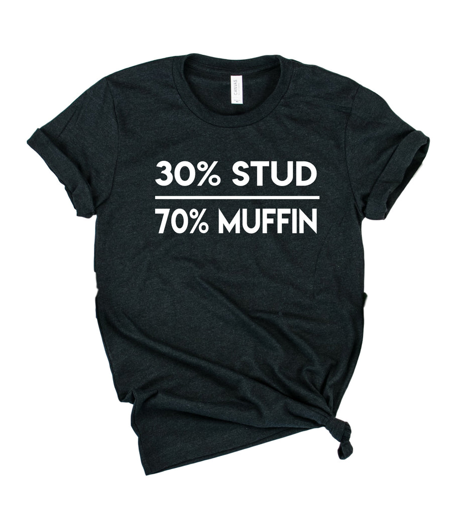 30% Stud 70% Muffin Shirt | Mens Shirt | Dad Shirt | Husband Shirt freeshipping - BirchBearCo