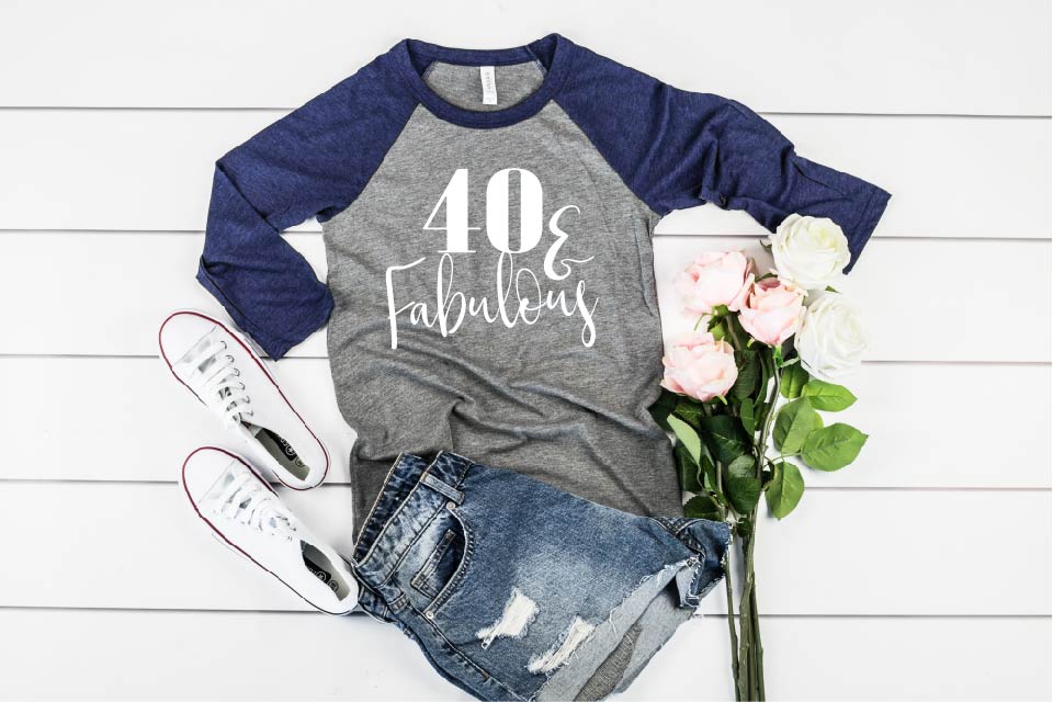 40 And Fabulous Shirt  40th Birthday Shirt Shirt freeshipping - BirchBearCo