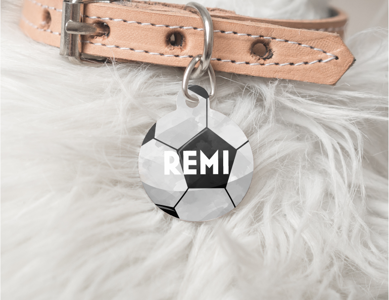 Soccer Personalized Pet Tag 41 freeshipping - BirchBearCo