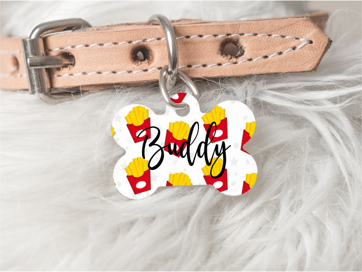 French Fry Personalized Pet Tag 52 freeshipping - BirchBearCo