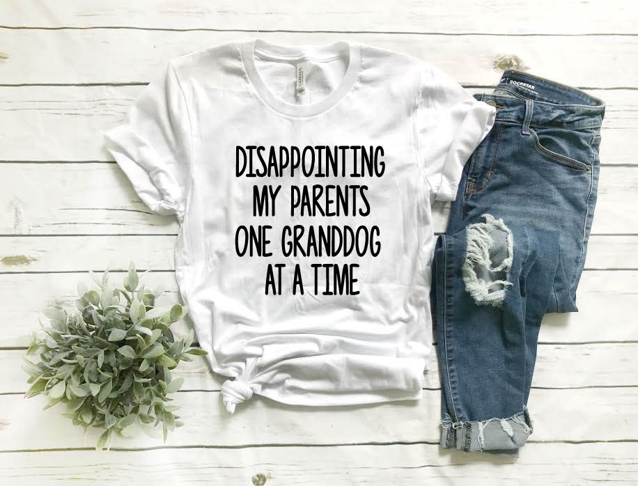 Disappointing My Parents One Dog At A Time Shirt - Unisex Crew freeshipping - BirchBearCo