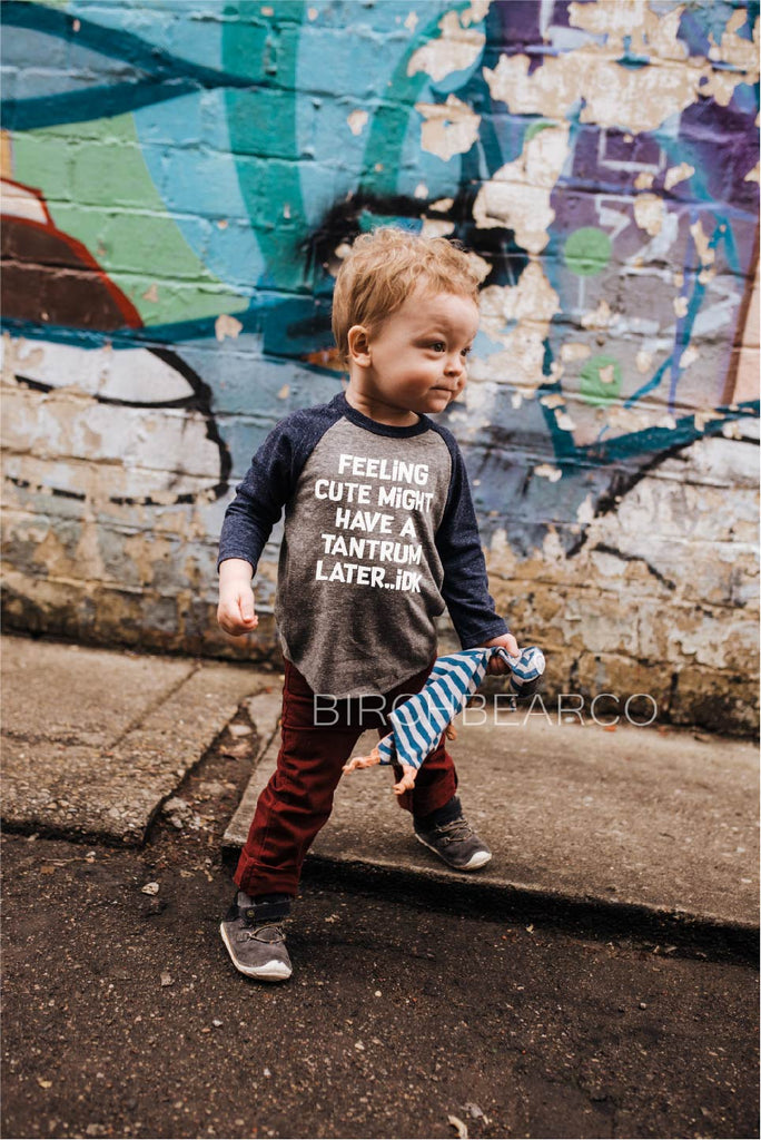 Feeling Cute My Have a Tantrum Later IDK - Funny Toddler Shirt freeshipping - BirchBearCo