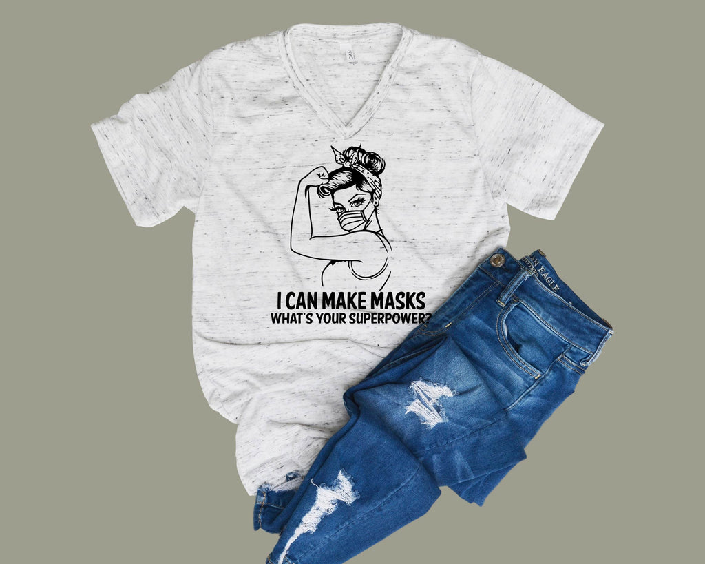I Make Masks Shirt | Unisex V Neck freeshipping - BirchBearCo