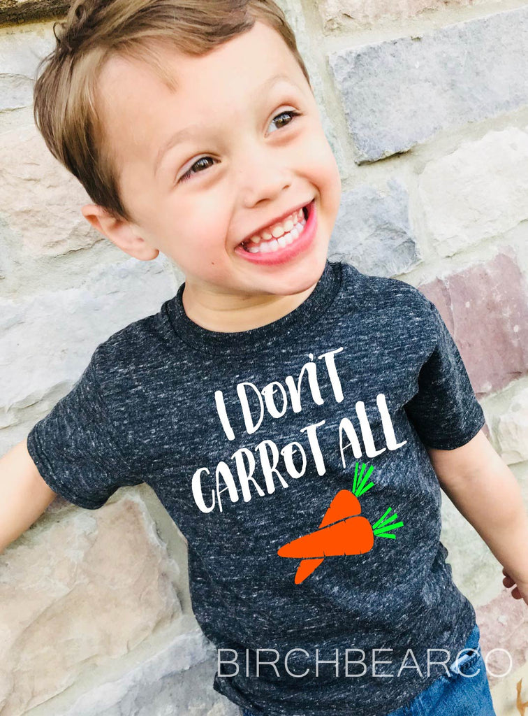 I Dont Carrot All | Unisex Kids Easter Shirt freeshipping - BirchBearCo