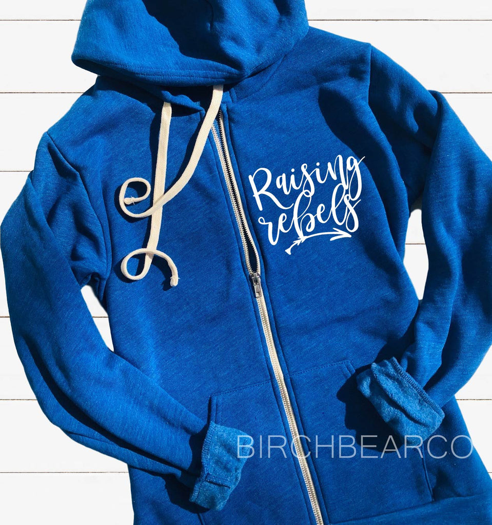 Raising Rebels Zipper Hoodie - Unisex Triblend freeshipping - BirchBearCo