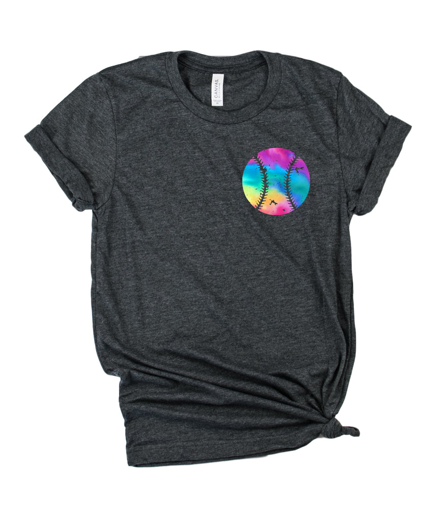 Tie Dye Softball Baseball Shirt | Unisex Shirt freeshipping - BirchBearCo