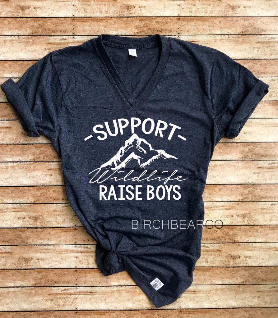 Support WildLife Raise Boys Shirt freeshipping - BirchBearCo