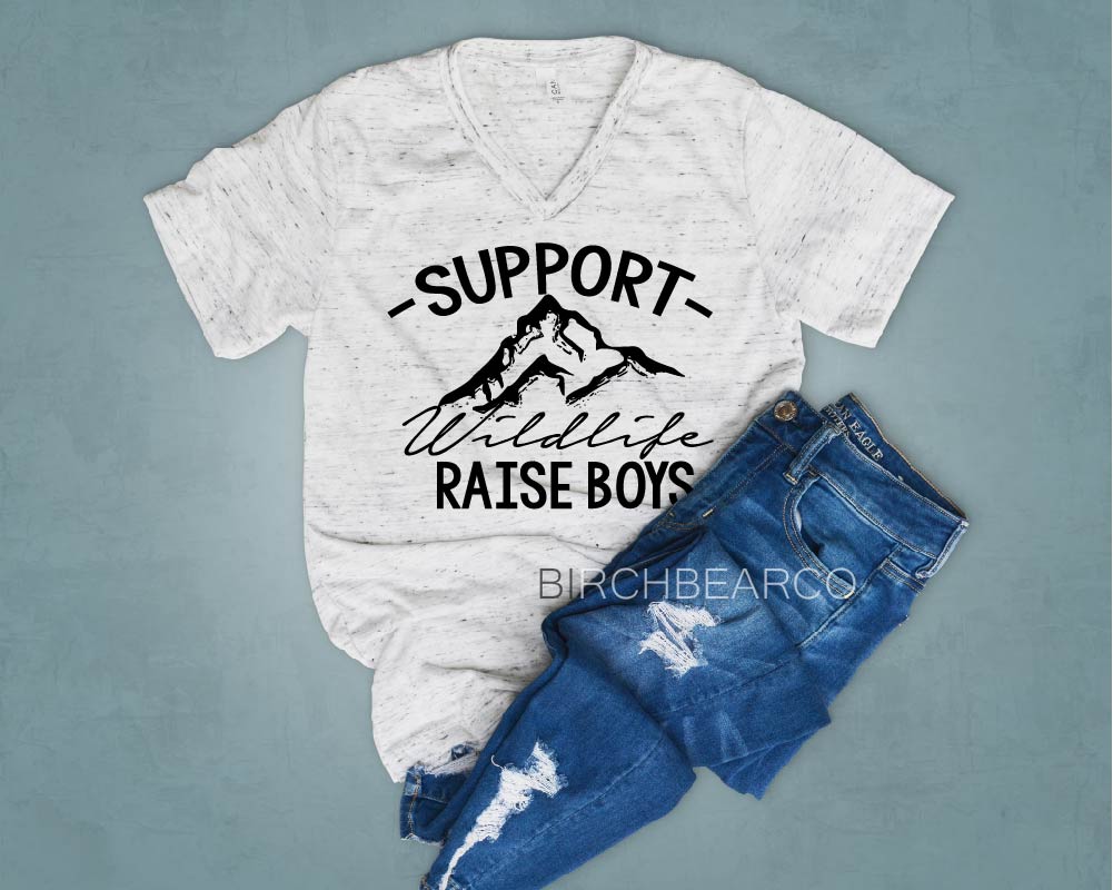 Support Wildlife Raise Boys Shirt freeshipping - BirchBearCo