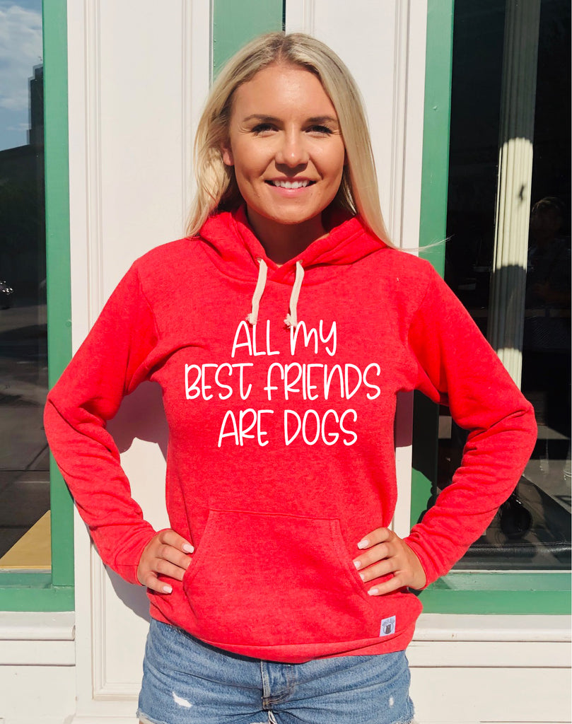 All My Best Friends Are Dogs Hoodie | Cozy Unisex Triblend Hoodie freeshipping - BirchBearCo