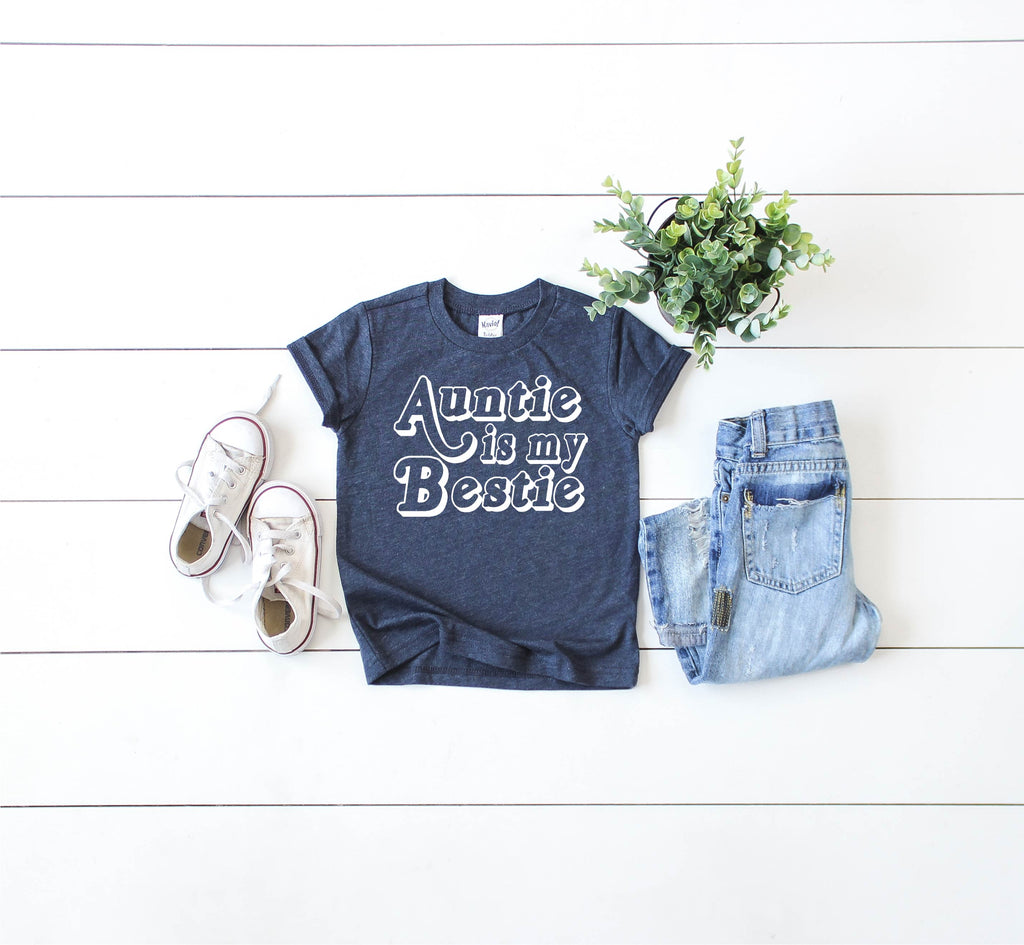 Auntie Is My Bestie Shirt | Childrens Unisex freeshipping - BirchBearCo