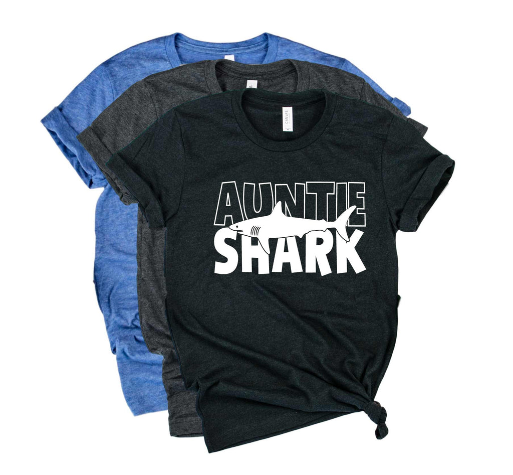 Auntie Shark Shirt | Aunt Shirts | Unisex Crew freeshipping - BirchBearCo