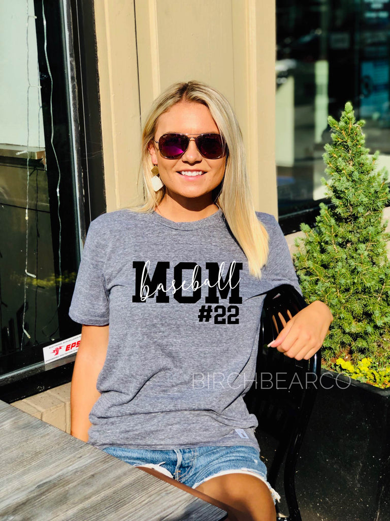 Custom Baseball Mom Shirt | Unisex Crew freeshipping - BirchBearCo