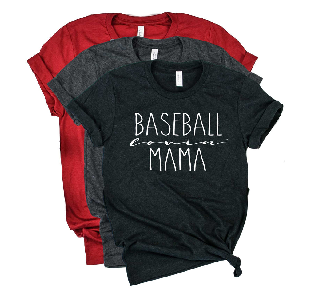 Baseball Lovin Mama Shirt | Baseball Mom | Mom Shirt | Unisex Crew freeshipping - BirchBearCo