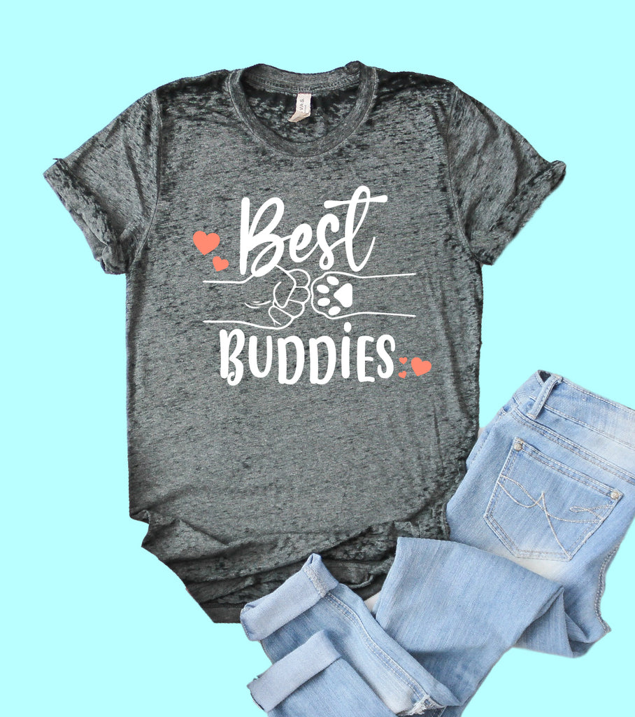 Best Buddies Shirt | Acid Wash T Shirt | Unisex Crew freeshipping - BirchBearCo