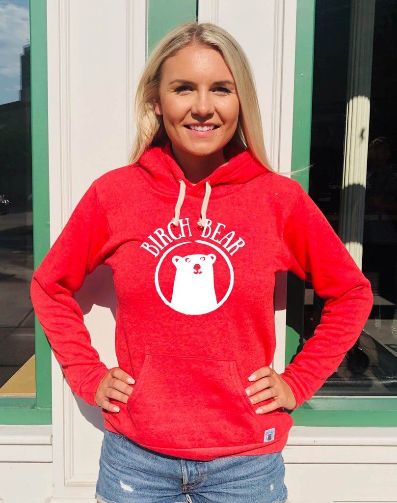 Birch Bear Logo Hoodie | Cozy Unisex Triblend Hoodie freeshipping - BirchBearCo