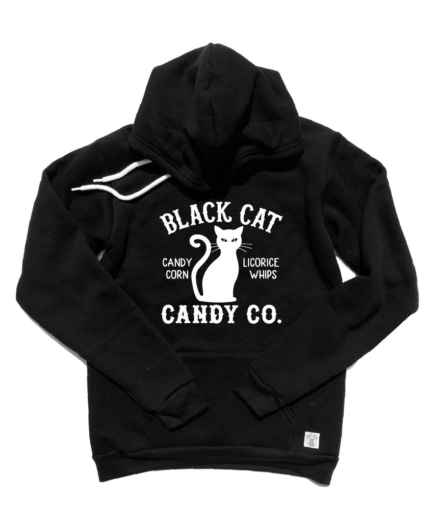 Black Cat Candy Co Hoodie | Halloween Hoodie | Soft Unisex Fleece Hoodie freeshipping - BirchBearCo