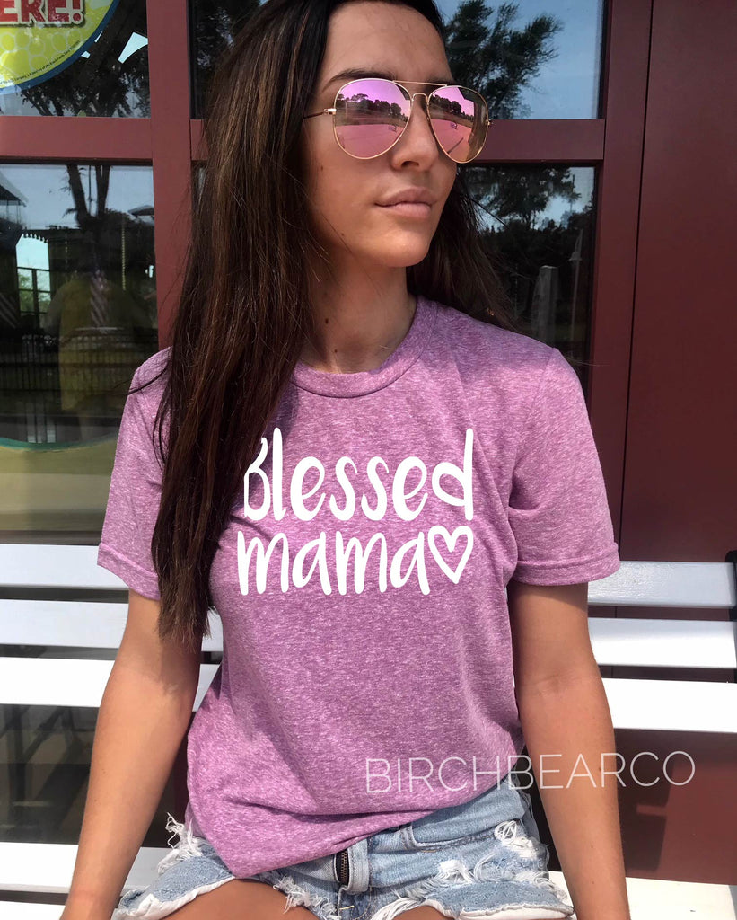 Blessed Mama Shirt freeshipping - BirchBearCo