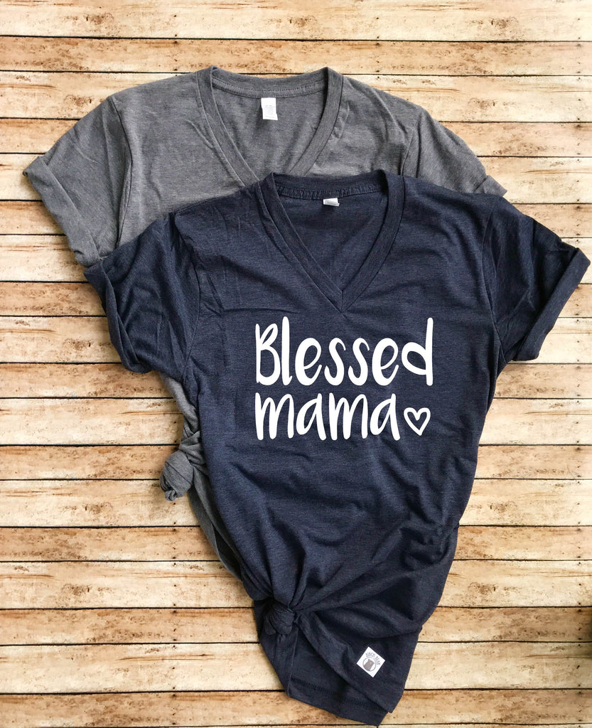 Blessed Mama Shirt freeshipping - BirchBearCo