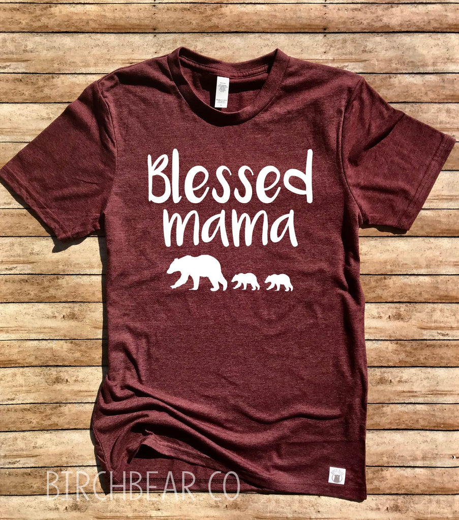 Blessed Mama Customized Baby Bears Shirt freeshipping - BirchBearCo