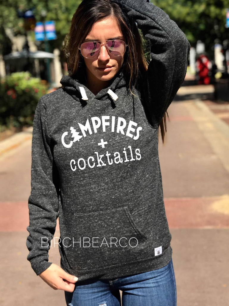 Campfires and Cocktail Hoodie freeshipping - BirchBearCo