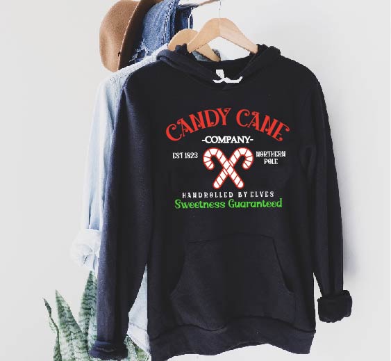 Candy Cane Company Hoodie | Christmas Hoodie | Soft Unisex Fleece Hoodie freeshipping - BirchBearCo