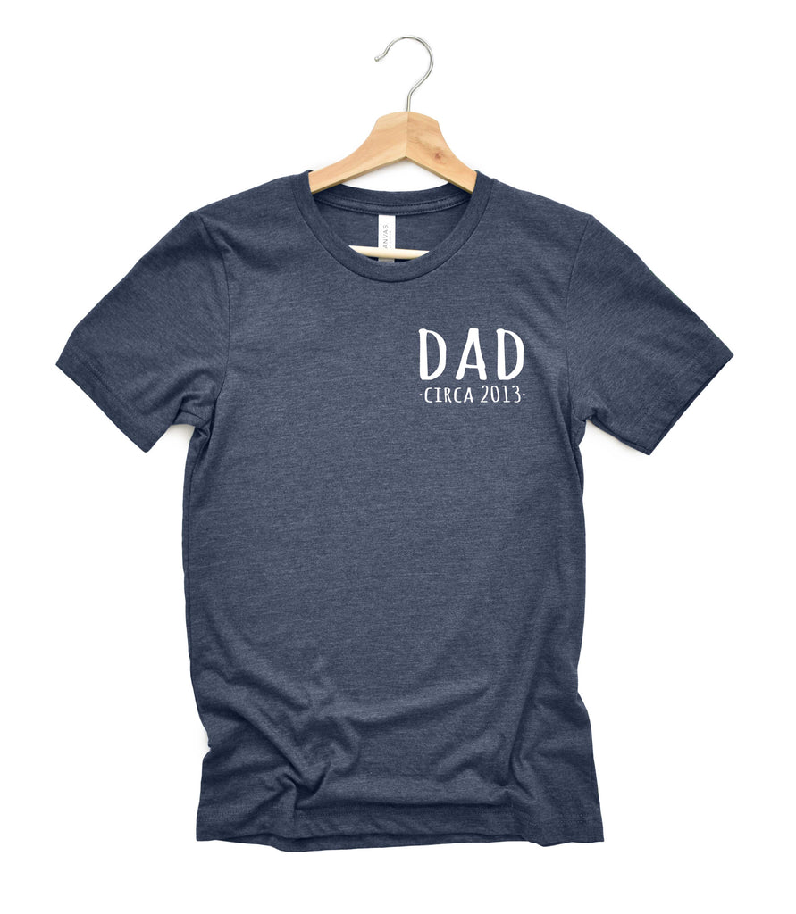 Custom Dad Circa Shirt | Mens Shirt | Dad Shirt | Husband Shirt freeshipping - BirchBearCo