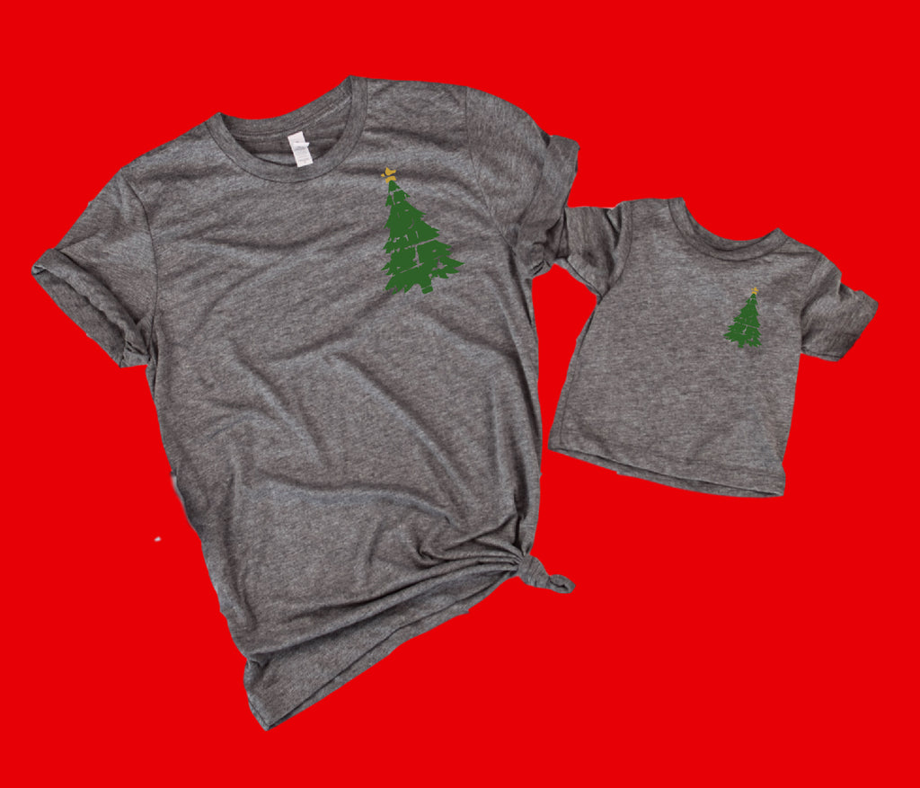 Distressed Christmas Tree Shirts | Matching Unisex Christmas Shirts freeshipping - BirchBearCo