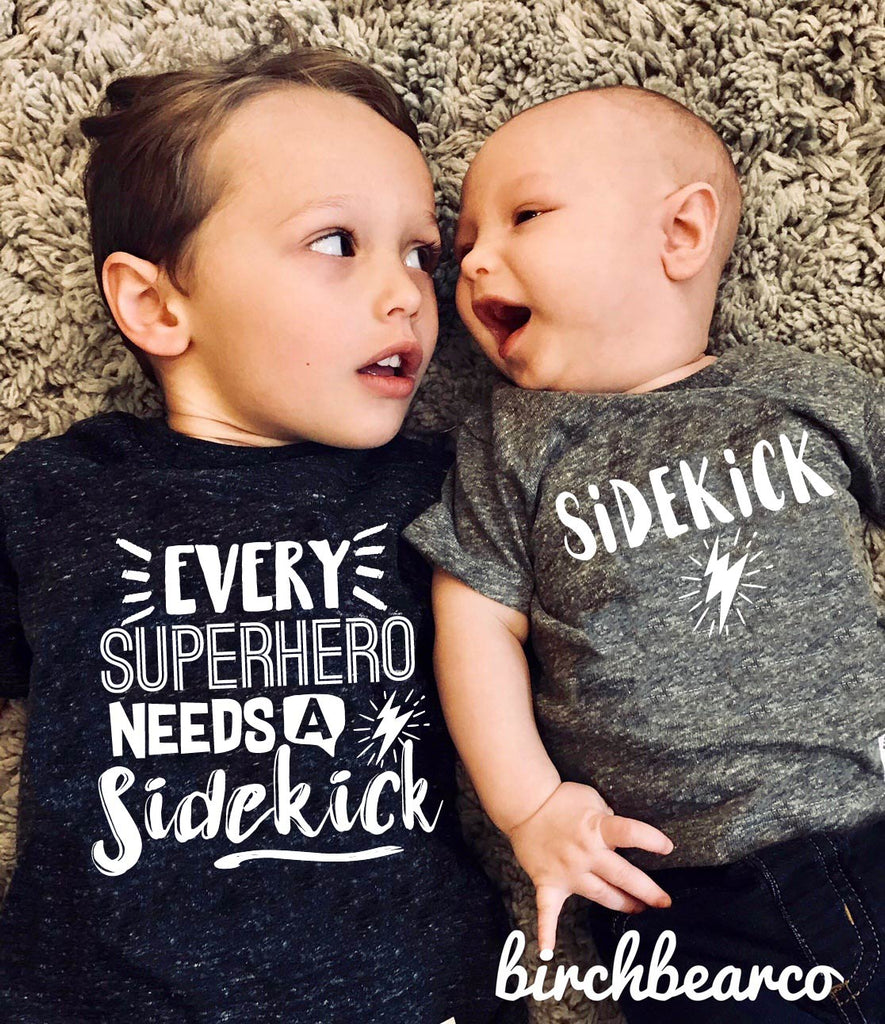 Every Superhero Needs A Sidekick Brothers Shirts freeshipping - BirchBearCo