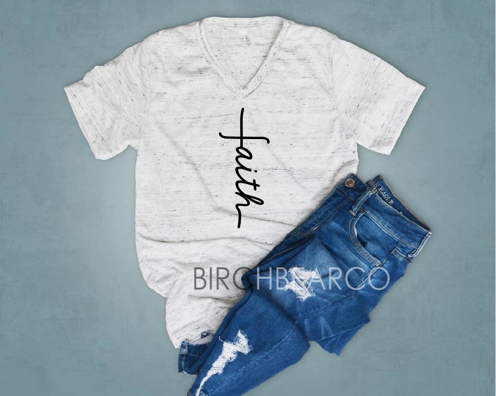 Faith Cross Shirt freeshipping - BirchBearCo