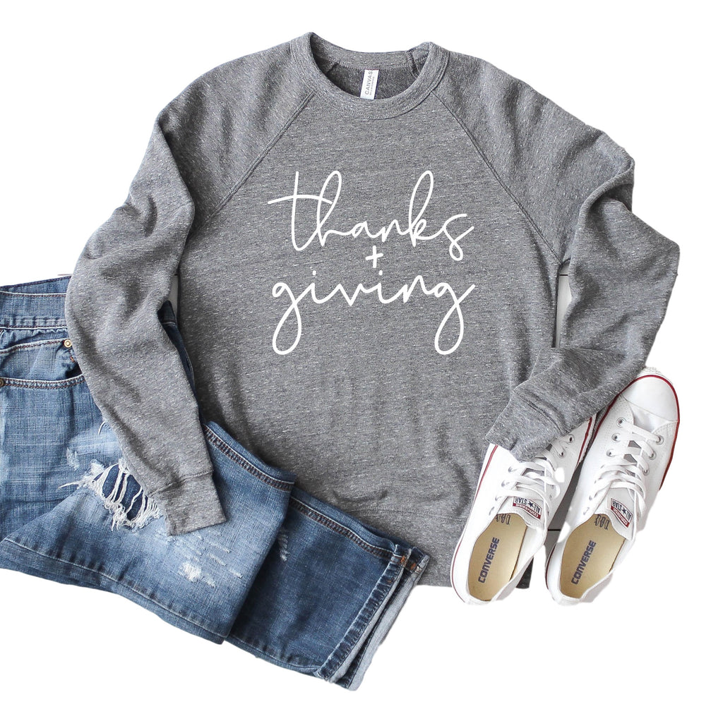 Thanks and Giving Sweatshirt | Unisex Sweatshirt freeshipping - BirchBearCo