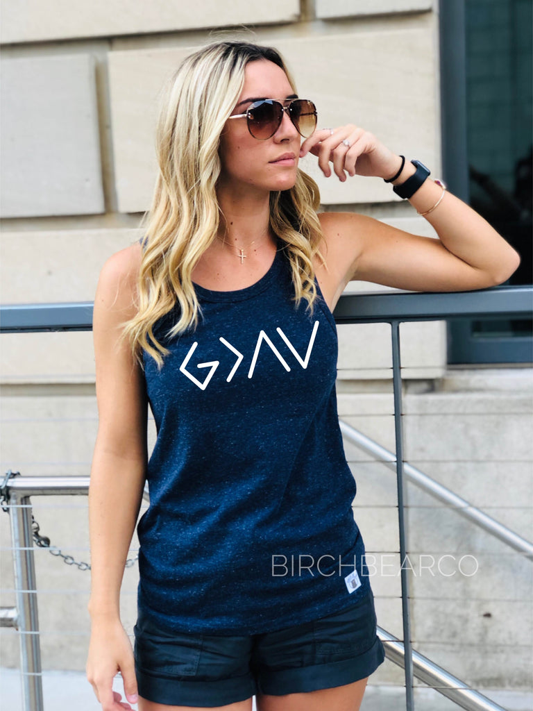 God Is Greater Than The Highs And Lows Tank Shirt freeshipping - BirchBearCo