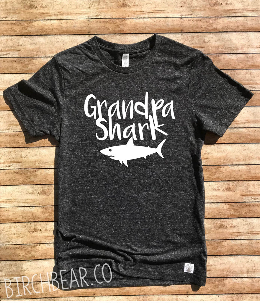 Grandpa Shark Shirt freeshipping - BirchBearCo