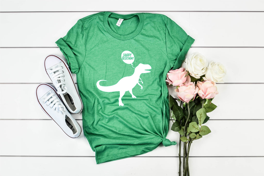 Happy Birthday Dinosaur Shirt | Unisex Adult freeshipping - BirchBearCo