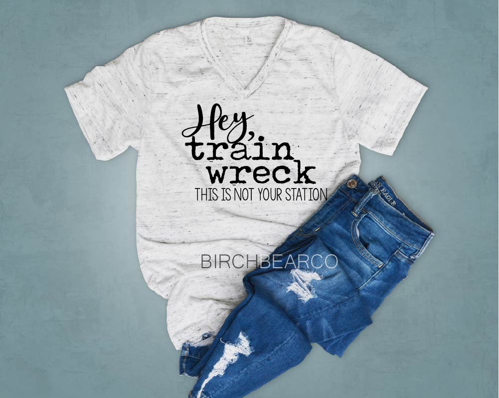Hey Trainwreck This Isnt Your Station Shirt - Funny Unisex Shirt freeshipping - BirchBearCo