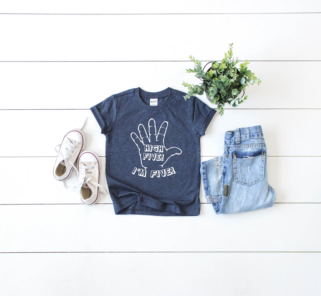 High Five Im Five Shirt | 5th Birthday Shirt freeshipping - BirchBearCo